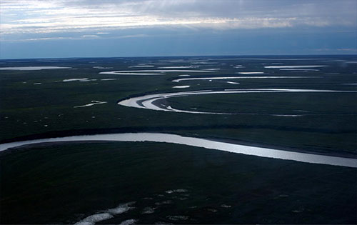 jpg ish Creek wanders through the National Petroleum Reserve-Alaska, a 22.8 million acre region..