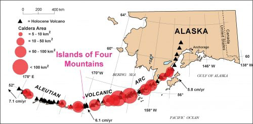 jpg Cluster of Alaska islands could be single giant volcano 