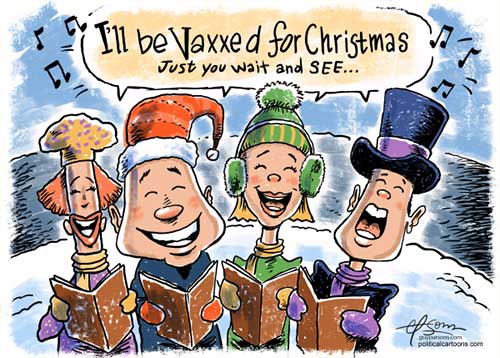 jpg Political Cartoon: Vaxxed for Christmas