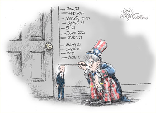 jpg Political Cartoon: Biden Shrinking