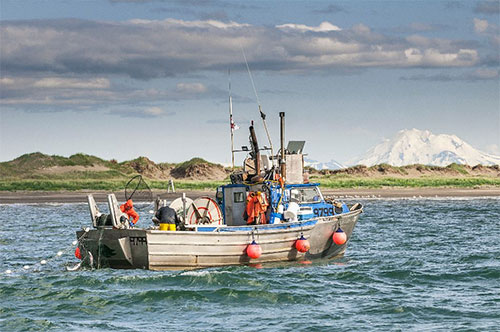 jpg A gillnetter in the Ugashik District of Bristol Bay. 
Photo by Chris Miller©