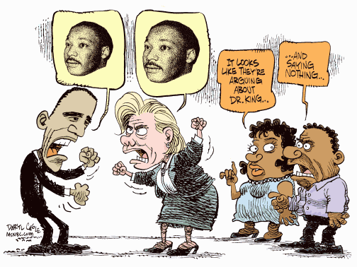 gif Dr.King, Hillary and Obama