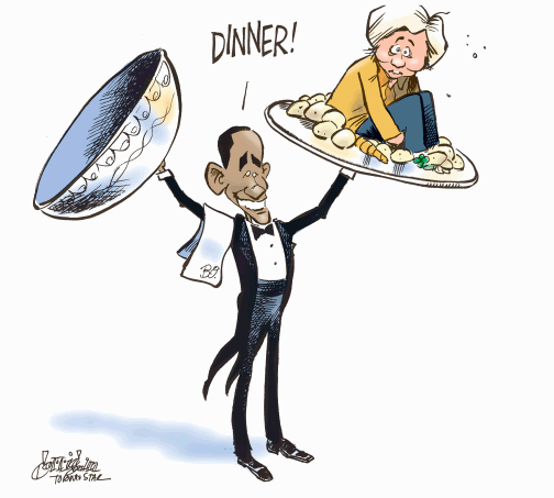 gif Obama bests Hillary Clinton