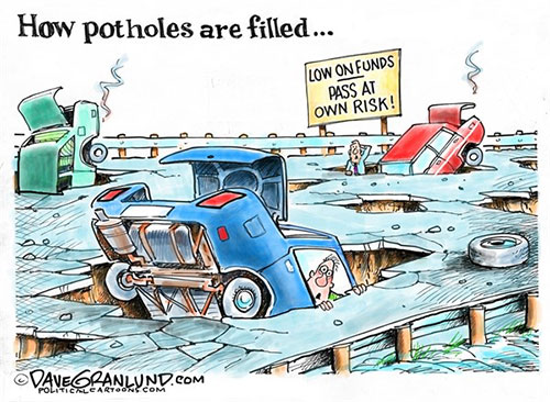 jpg Potholes filled 
By Dave Granlund ©2018