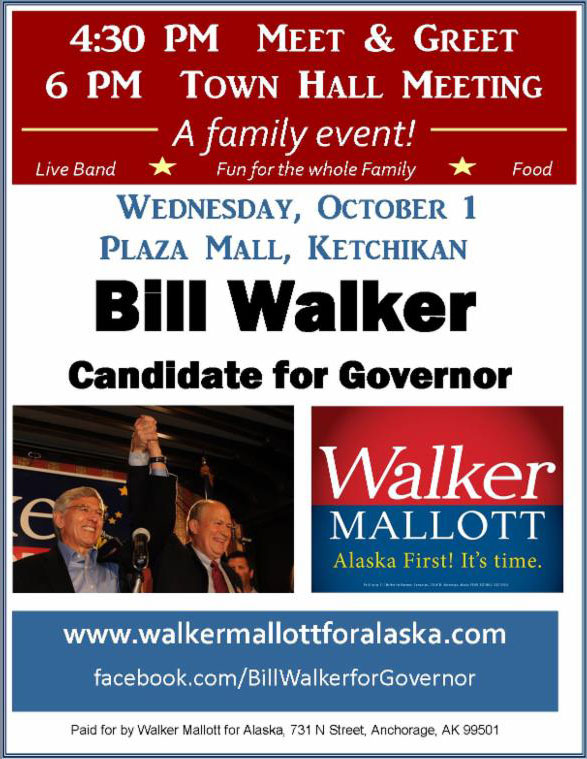 jpg Bill Walker for Governor, Meet & Greet & Town Hall Meeting in Ketchikan, Alaska
