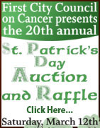 First City Council on Cancer - St Patrick's Day Auction & Raffle -Ketchikan, Alaska