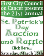 First City Council on Cancer - 21st Annual St. Patrick's Day Auction - Ketchikan, Alaska