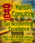 Hanson Consulting, Tax Accounting Excellence - Ketchikan, Alaska