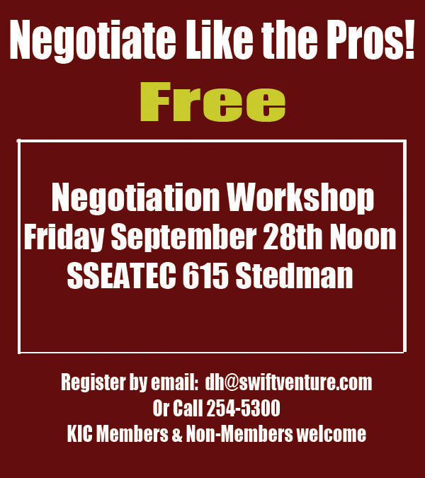 Negotiate Like The Pros! Free Negotiation Workshop - Ketchikan, Alaska