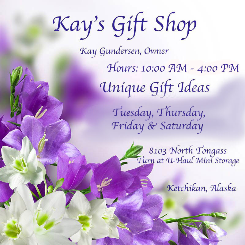 Kay's Gift Shop - Kay Gundersen, Owner - Ketchikan, Alaska - Unique Gift Ideas