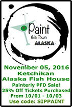 Paint This Town Alaska - Ketchikan Event at the Alaska Fish House on November 06, 2016