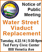 Notice of Public Meeting Water Street Viaduct Replacement