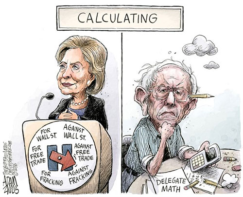 jpg Sanders Burns Out Versus Hillary