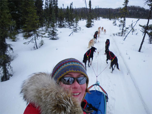 jpg Ketchikan’s Angie Taggart completed her second Iditarod Sled race in 2013.