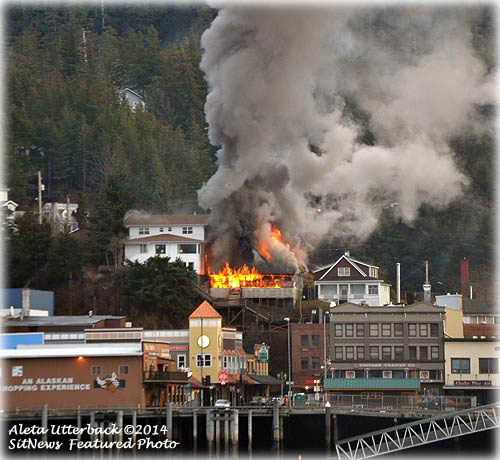 jpg Shortly after 10 AM Saturday morning, a downtown residential fire claimed a home at 341 Edmonds Street belonging to Vanessa Robertson who reportedly was not home at the time. 