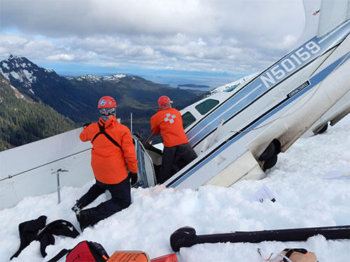 jgp Responders at the Admiralty Island crash site in early April 2016