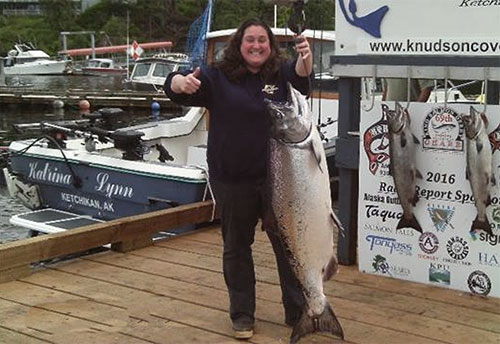 jpg Misty Pattison was the winner of the 69th Annual Ketchikan King Salmon Derby