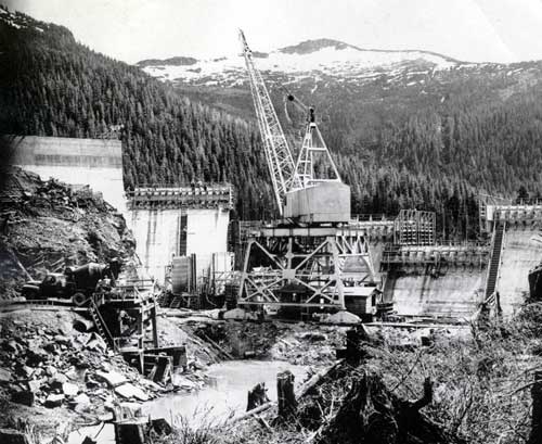 jpg Ketchikan Pulp Mill  Dam Construction