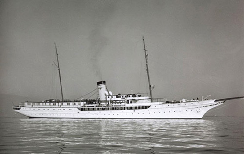 jpg Back When Cruising Was Real Luxury 

Morgan family yacht brought well heeled visitors to Alaska in late 40s 