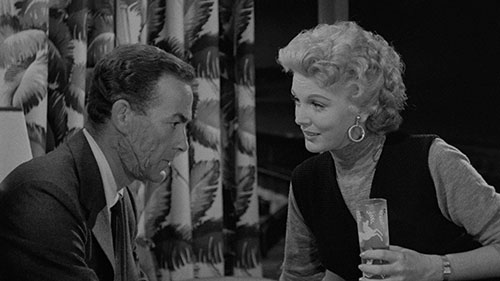 jpg Mark Stevens stars as “Vic Barron,” and Martha Hyer as "Peggy Harding"