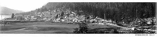 jpg Ketchikan from Inman Hill, winter, 1902