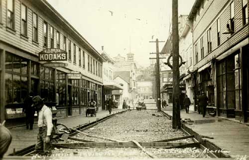 jpg first paved street in Alaska