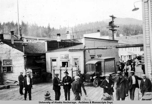 jpg View of Ketchikan docks, July 1924