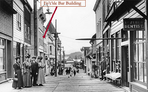 jpg 1910 Hanson’s U.S. Grocery Store was the first business in what is best known as the Fo’c’sle Bar 