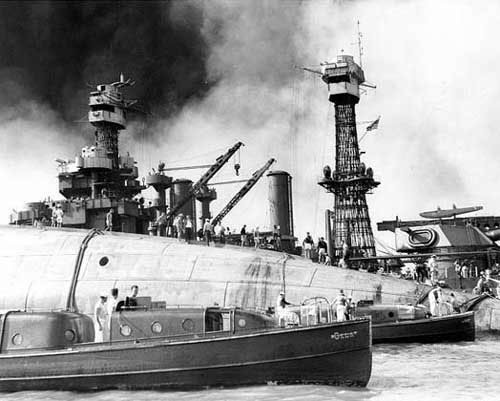 jpg Capsized Hull of USS Oklahoma 