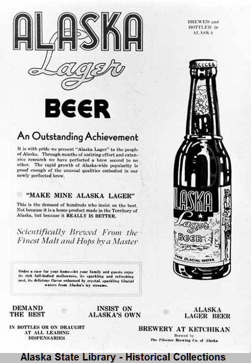 jpg Alaska Lager Beer, Pilsener Brewing Co. of Alaska (Ketchikan)