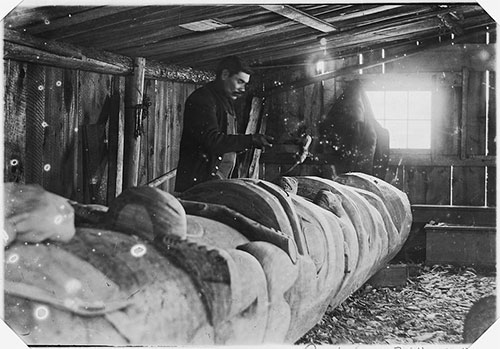 jpg Sydney Campbell, native Metlakahtlan, skilled wood carver