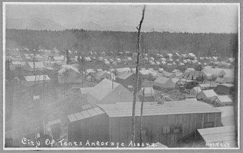 jpg City of tents, Anchorage, Alaska