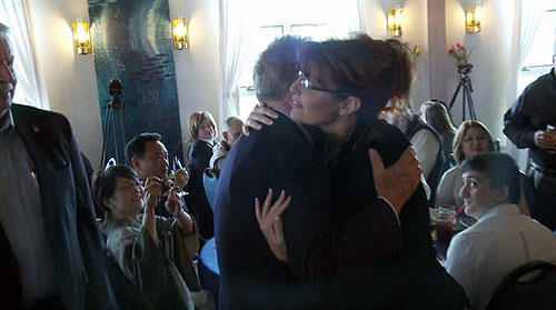 jpg  Governor Sarah Palin and Sen. Ted Stevens at Kodiak dinner