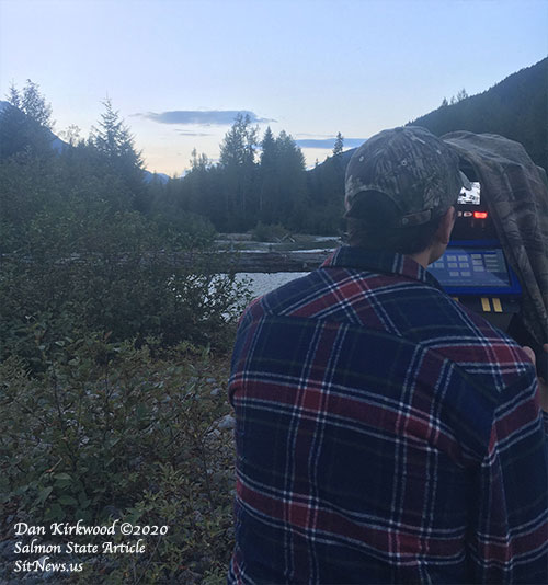 jpg The salmon-eating wolves of Alaska: Tongass film shoot captures, for the first time on video, wolves catching salmon at night