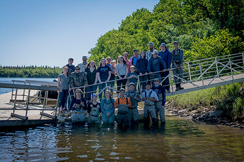 jpg The Bristol Bay Fly Fishing and Guide Academy class of 2018 poses at Bear Trail Lodge. 