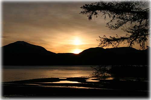 Front Page Photo - Saxman Sunset by Carl Thompson©