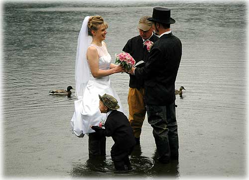 photo lake wedding Ketchikan, Alaska