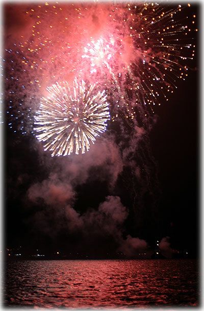 photo fireworks Ketchikan, Alaska