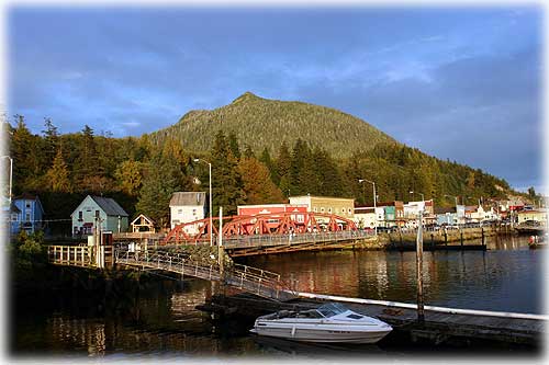 jpg Ketchikan Creek Street Sunset