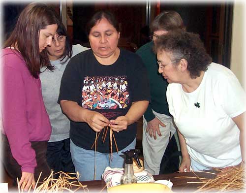 photo cedar bark weaving